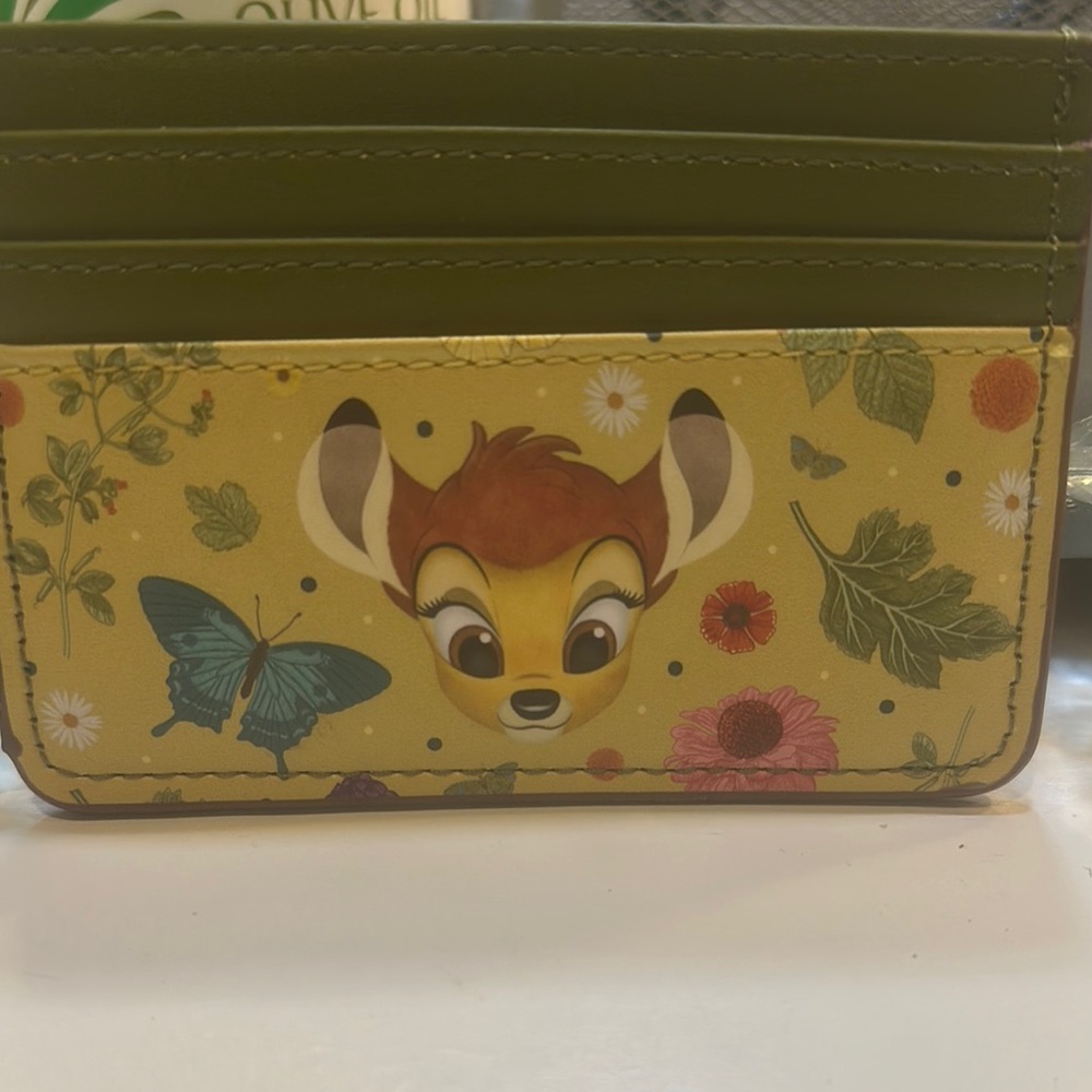 Bambi Card Holder with Floral Design